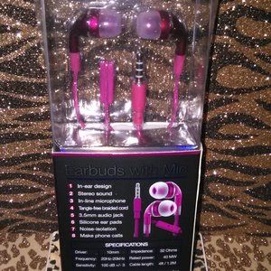 Pink Earbuds NEW